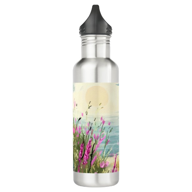 Heather’s Embrace by the Sea Stainless Steel Water Bottle (Left)