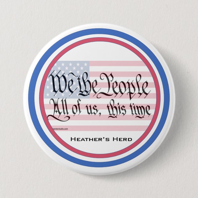 Heather's Herd Button - We, the People (Front)