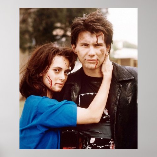 heathers winona ryder and christian slater   poster