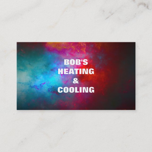 Heating and Air Conditioning Business Card (Front)