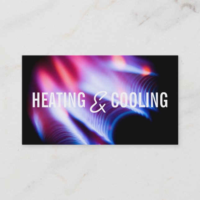 Heating and Air Conditioning Business Card (Front)