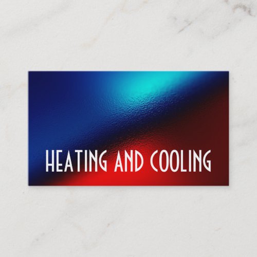 Heating and Air Conditioning Business Card