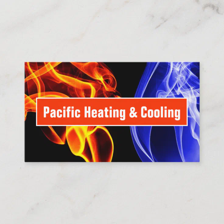 Heating and Air Conditioning Business Card Zazzle