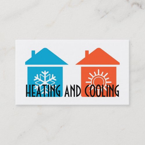 Heating and Air Conditioning Business Card