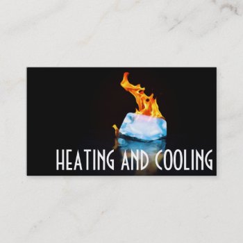 Heating And Air Conditioning Business Card by ERANDOMZ at Zazzle