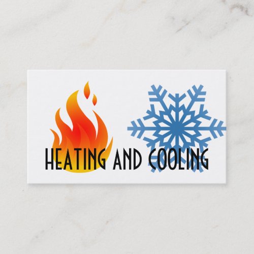 Heating and Air Conditioning Business Card