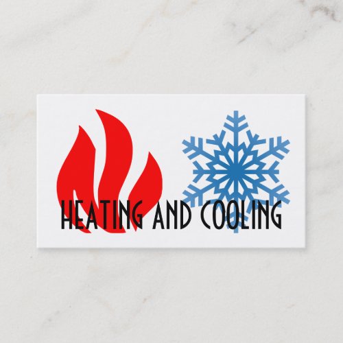 Heating and Air Conditioning Business Card