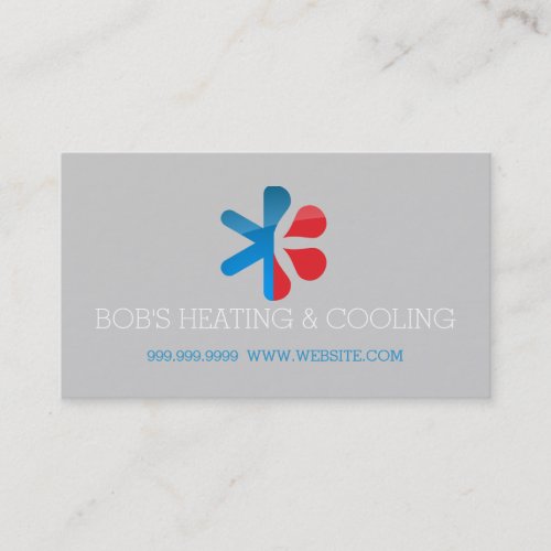 Heating and Air Conditioning Business Card