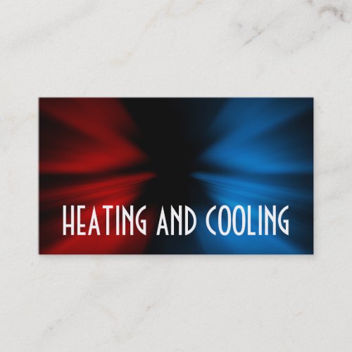 Heating and Air Conditioning Business Card