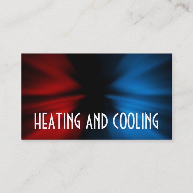 Heating and Air Conditioning Business Card (Front)