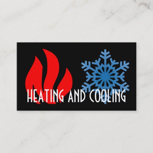 Heating and Air Conditioning Business Card