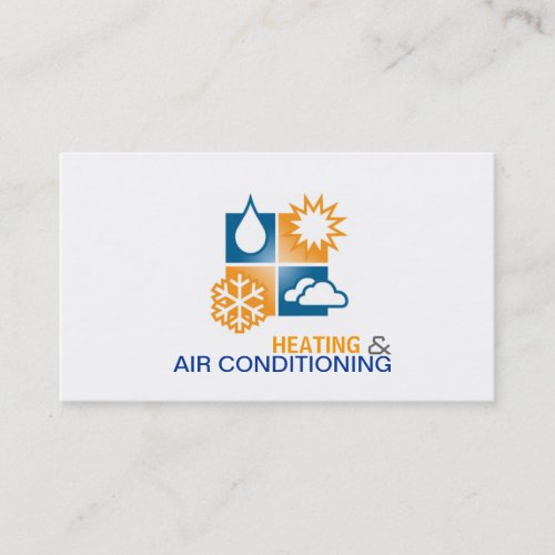 Heating and Air Conditioning Business Card