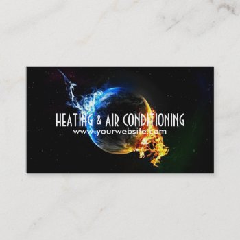 Heating And Air Conditioning Business Card by ArtisticEye at Zazzle
