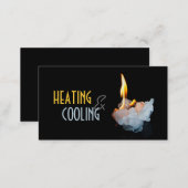 Heating and Air Conditioning Cooling Business Card (Front/Back)