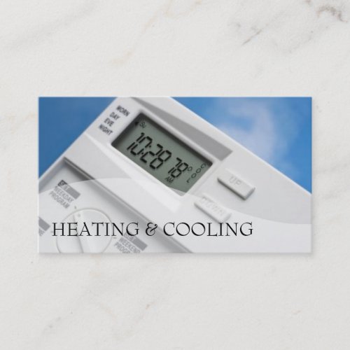 Heating and Air Conditioning Cooling Business Card