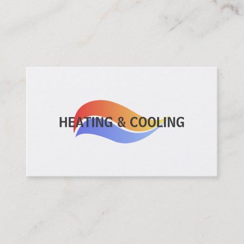 Heating and Air Conditioning Cooling Business Card