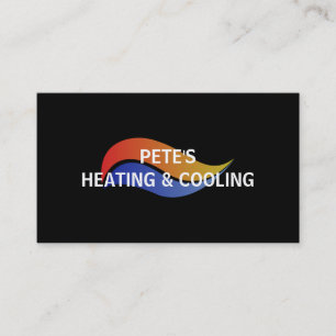 Heating and Air Conditioning Cooling Business Card