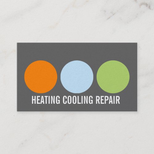 Heating and Air Conditioning Repair Business Card