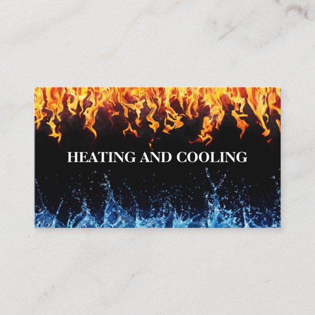 Heating and Cooling Business Card (Front)