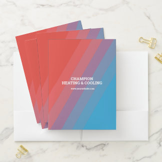 Heating and Cooling Business Pocket Folder