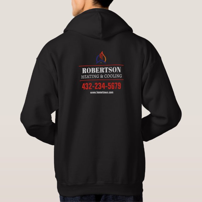 Heating and Cooling HVAC Hoodie (Back)