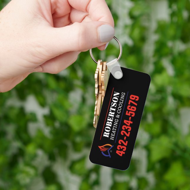 Heating and Cooling HVAC Keychain (Hand)
