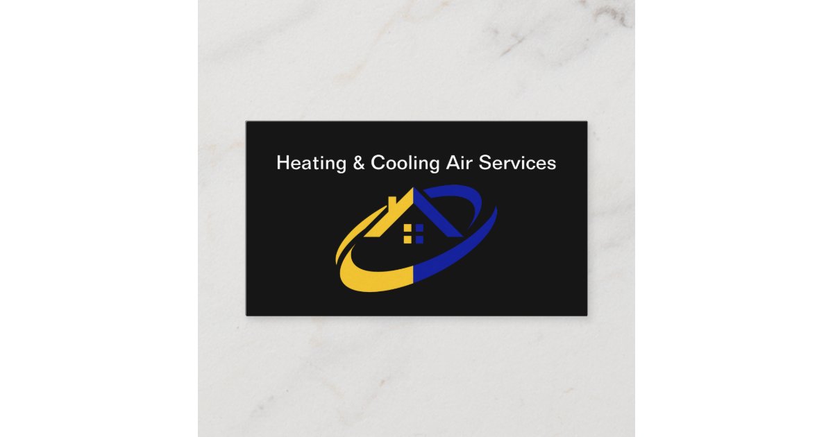 Heating & Cooling Air Conditioning Business Cards Zazzle