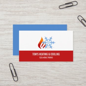 Heating & Cooling  Air Conditioning Hvac  Business Business Card by olicheldesign at Zazzle