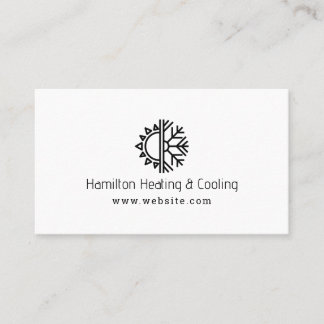 Heating & Cooling Business Card