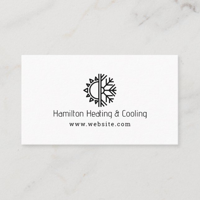 Heating & Cooling Business Card (Front)