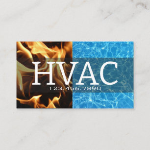 Heating & Cooling HVAC Business Card