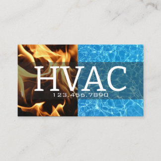 Heating & Cooling HVAC Business Card