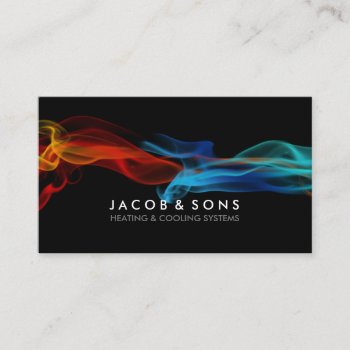 Heating Cooling Systems Business Card by businesscardsstore at Zazzle
