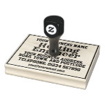Heating Engineer with Name, Address, etc Rubber Stamp