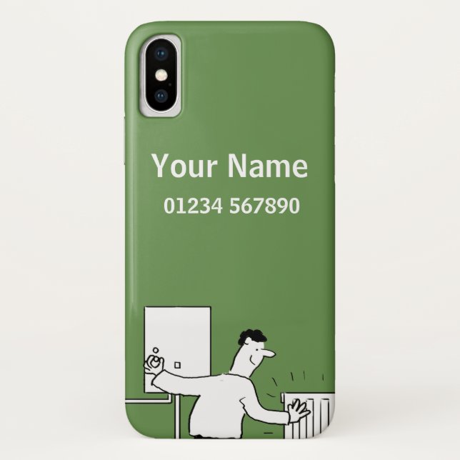 Heating & Plumbing Theme Cartoon Case-Mate iPhone Case (Back)
