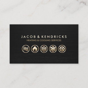 Heating Ventilation Air Conditioning Business Card