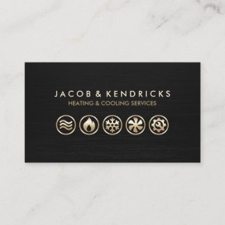 Heating Ventilation Air Conditioning Business Card
