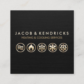 Heating Ventilation Air Conditioning Business Card