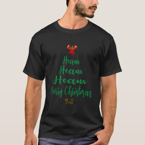 Heaux Heaux Heaux Merry Christmas YAll Long Sleev T_Shirt