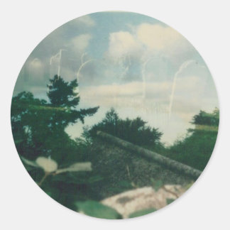 Heaven 001 classic round sticker