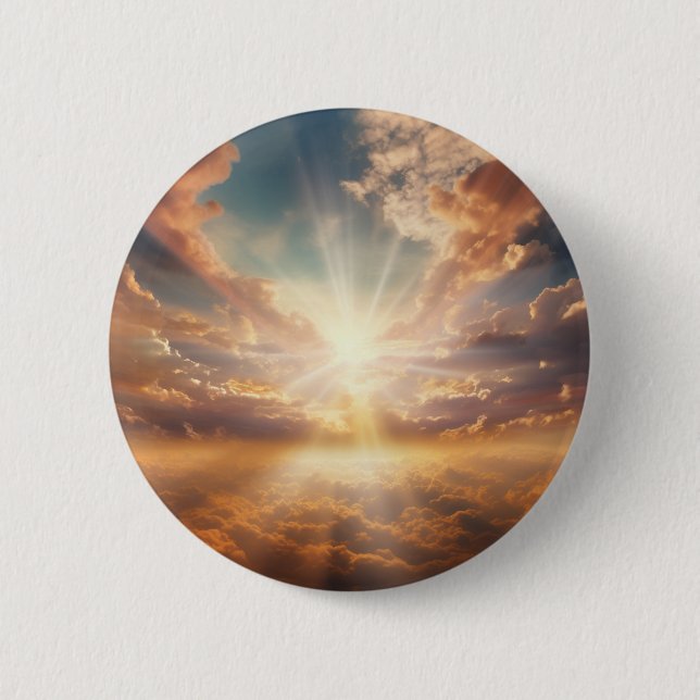 Heaven 6cm Round Badge Button (Front)