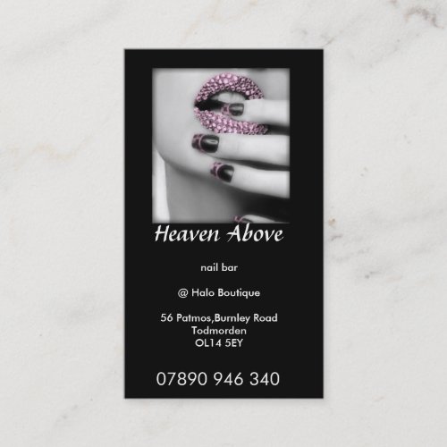 heaven above business card