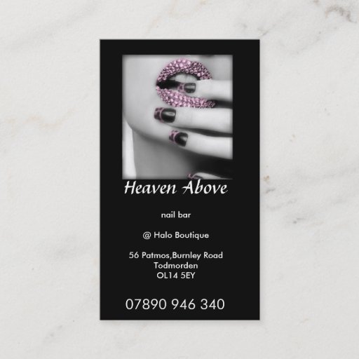Customizable heaven above business card