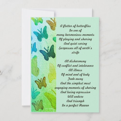 Heaven affordable download poem butterflies  announcement