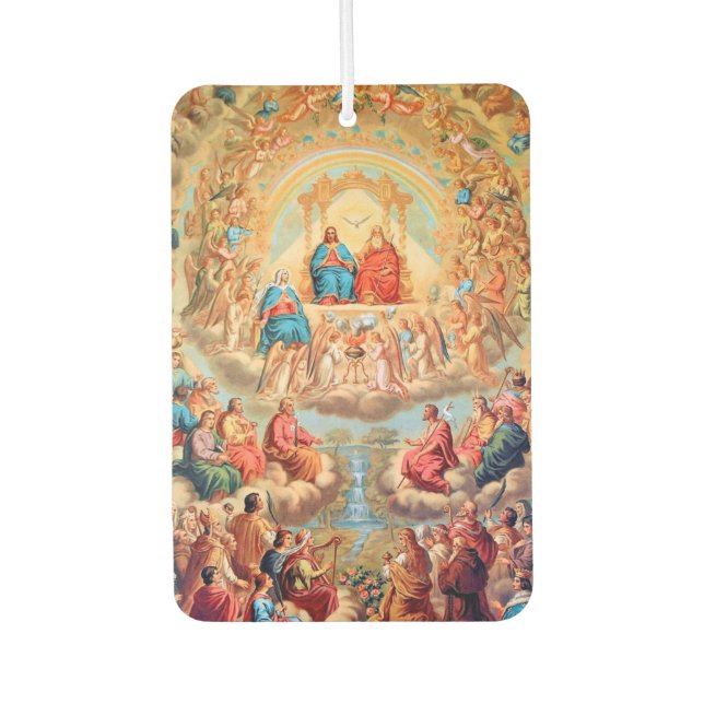 Heaven All Saints Holy Trinity Catholic Art Air Freshener (Front)