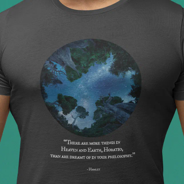 Heaven and Earth - Shakespeare Night Sky T-Shirt