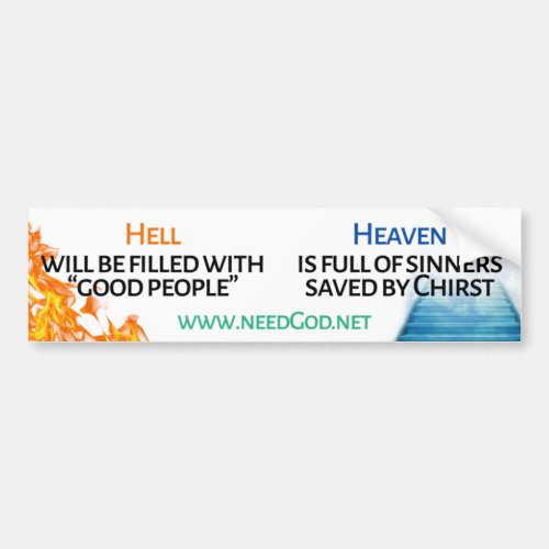 Heaven and Hell Car Decal 2