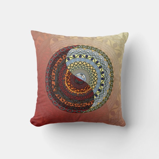 Heaven and Hell Pillow (Front)