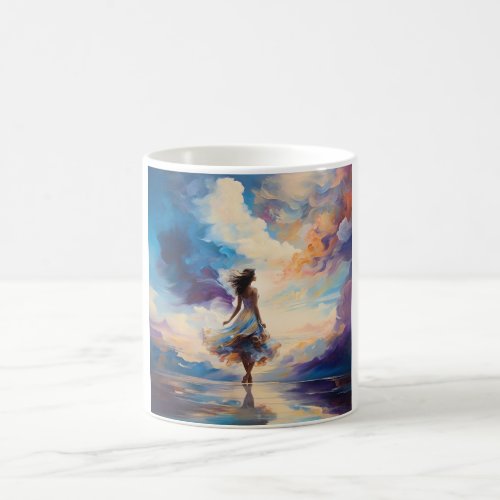 Heaven and Memories Decided Woman Coffee Mug