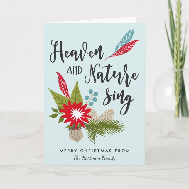 Heaven and Nature Sing | Christmas Card (Front)